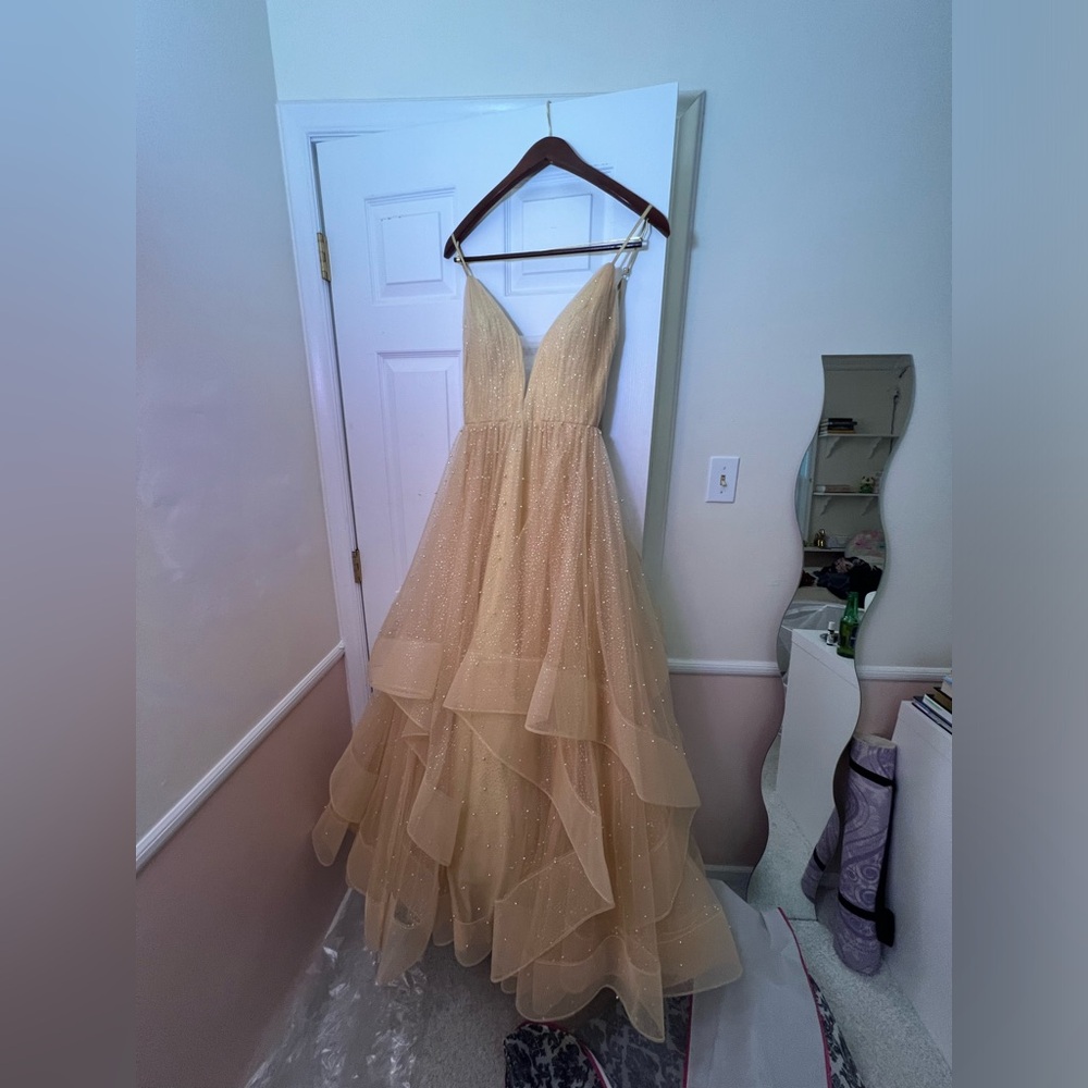 NEW Gold Prom / Sweet Sixteen 16 / Quinceañera Dress XS/S